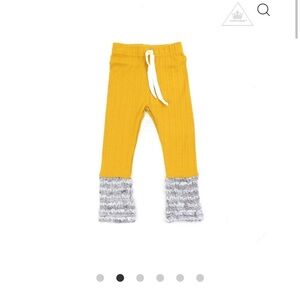 Yellow and Gray Kids Leggings bay Petite Hailey